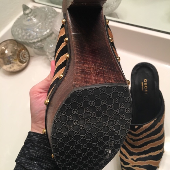 Gucci wooden heel clogs - Picture 5 of 5